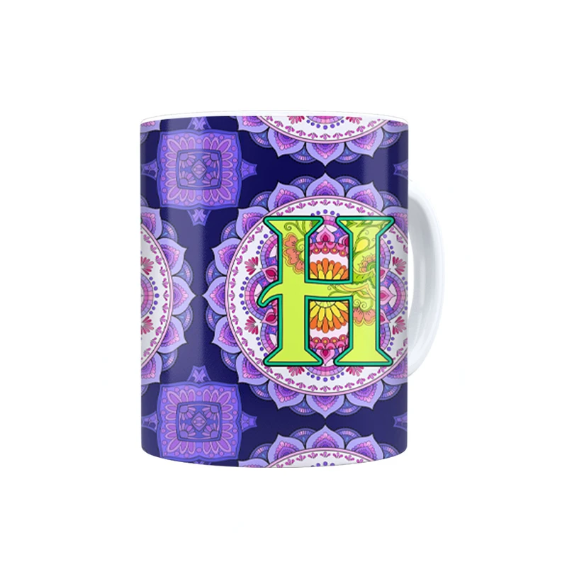 ماگ ترمه طراحان ایده مدل حرف H ماندالا کد cfp2958