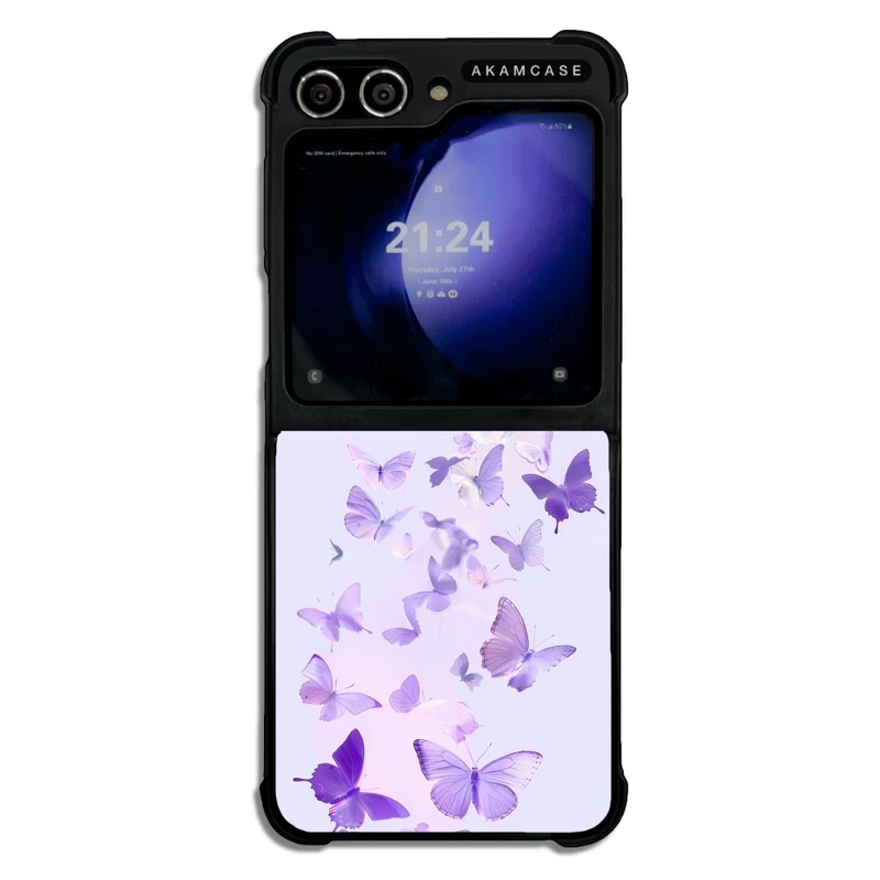 کاور آکام مدل AMC-WSGZFLIP5-BUTTERFLY-8 مناسب برای گوشی موبایل سامسونگ Galaxy Z Flip 5