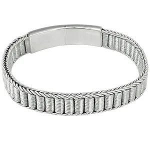 دستبند نقره مردانه مدل 6875655