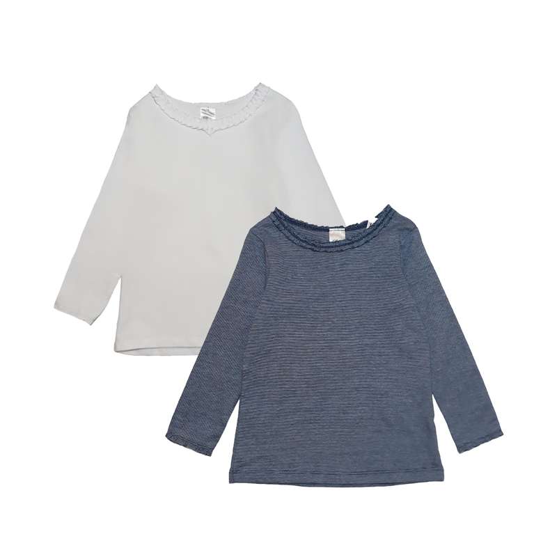 تی شرت آستین بلند دخترانه اچ اند ام مدل 2212