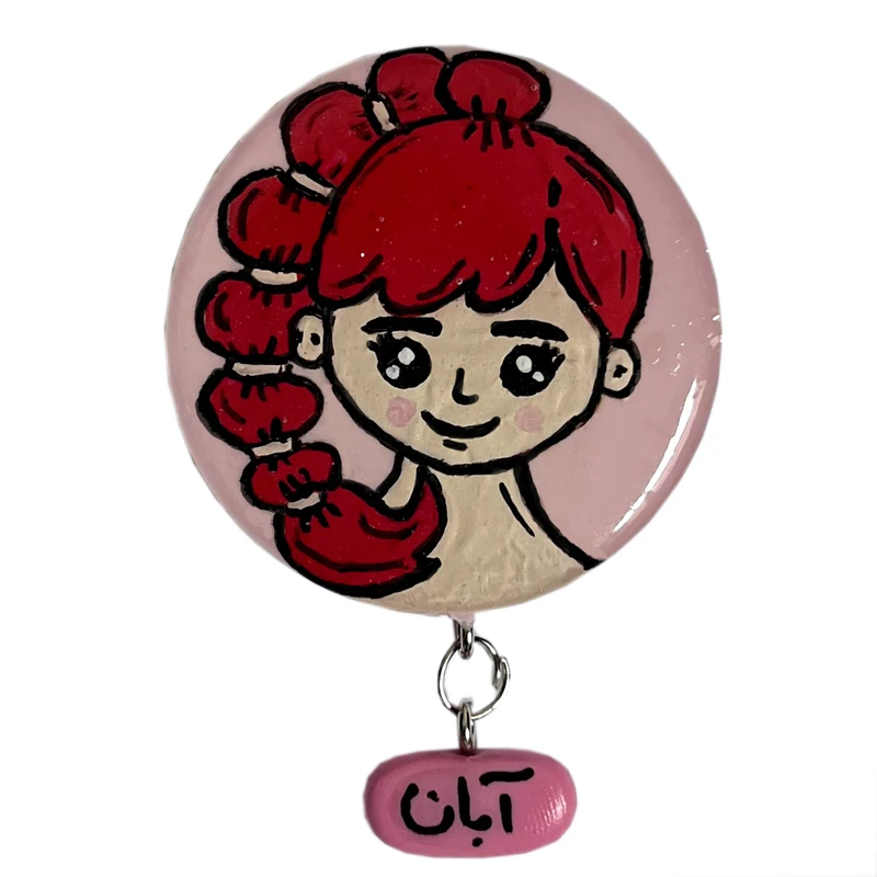 مگنت مدل رزینی طرح ماه تولد کد 08