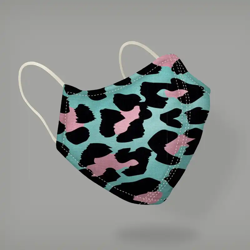 ماسک پارچه ای طرح پلنگی مدل L24