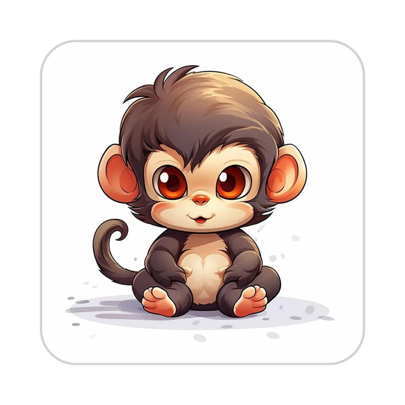 زیر لیوانی کاکتی طرح حیوانات کارتونی مدل mp28227