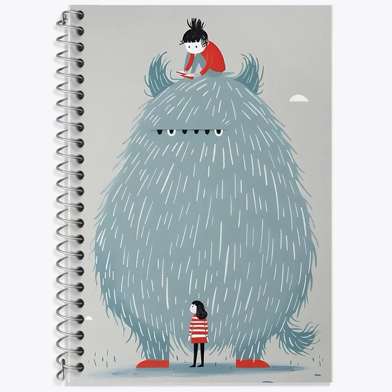 دفتر نت موسیقی 50 برگ خندالو طرح هیولای پشمالو کد F7413