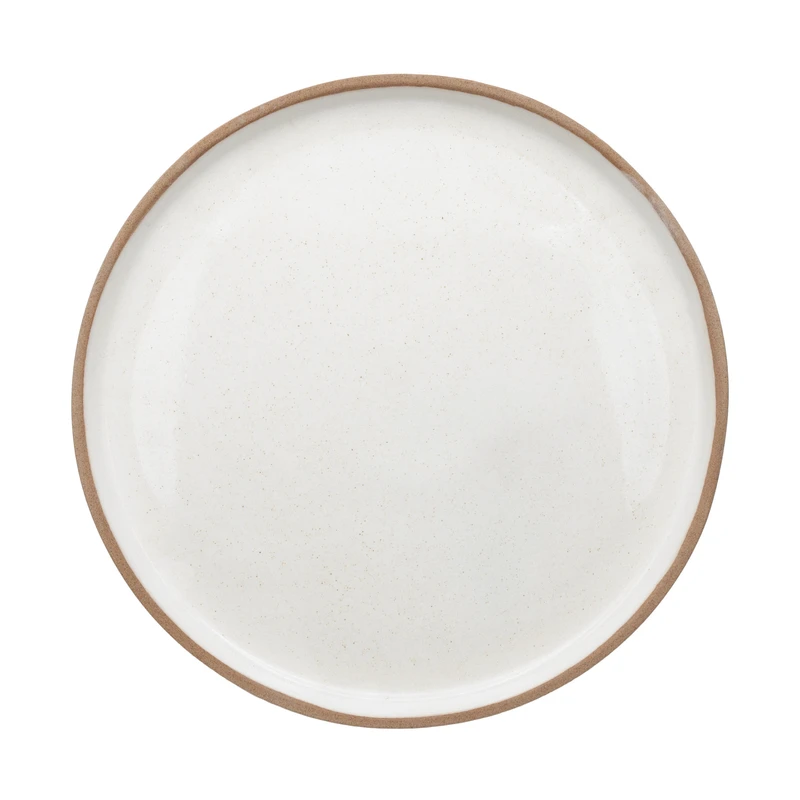 بشقاب سفالی گیوسرام مدل نیمه لعاب بزرگ