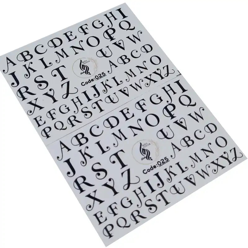 برچسب لنز ناخن رویاسنتر مدل 025 مجموعه 2 عددی