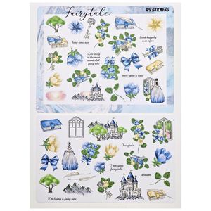 برچسب طرح برش خورده بولت ژورنال و اسکرپ بوک مدل Fairytale بسته 49 عددی