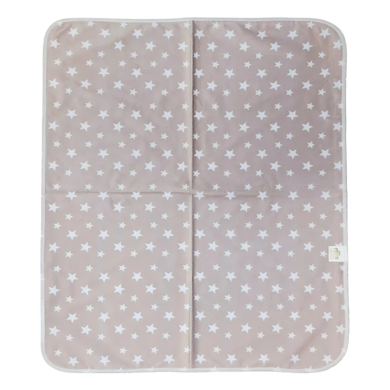 زیرانداز تعویض نوزاد مدل مخملی طرح ستاره 