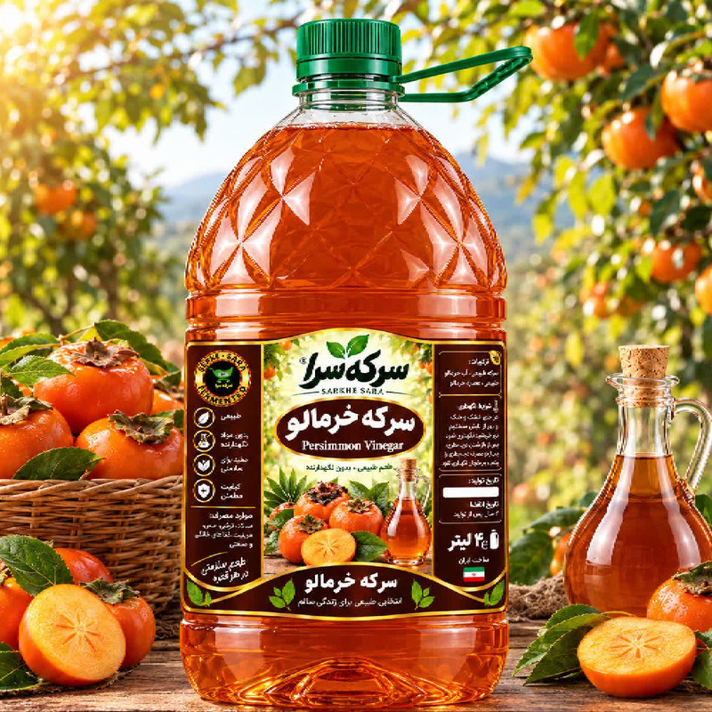 سرکه خرمالو تخمیری سرکه سرا - 4 لیتر