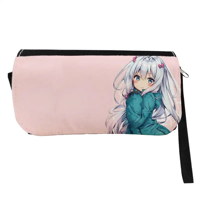 جامدادی طرح دختر انیمه ای مدل دو زیپ کد 55