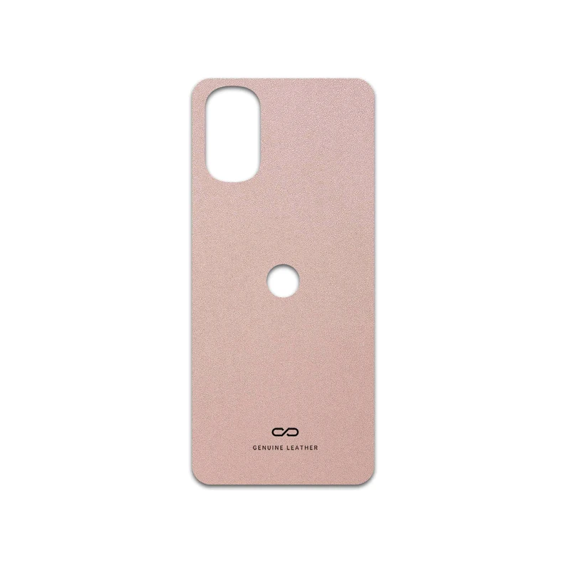 برچسب پوششی ماهوت مدل Rose-Gold-Leather مناسب برای گوشی موبایل موتورولا Moto G22