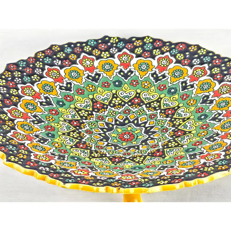 شیرینی خوری میناکاری مدل 3 پایه دار کد SH30