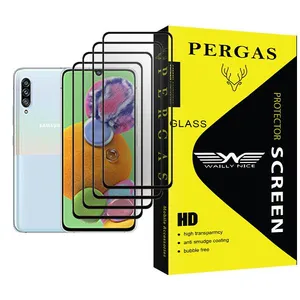 Waily Nice Pergas Glass MIX004 Screen Protector For Samsung Galaxy A90 5G Pack Of 4
