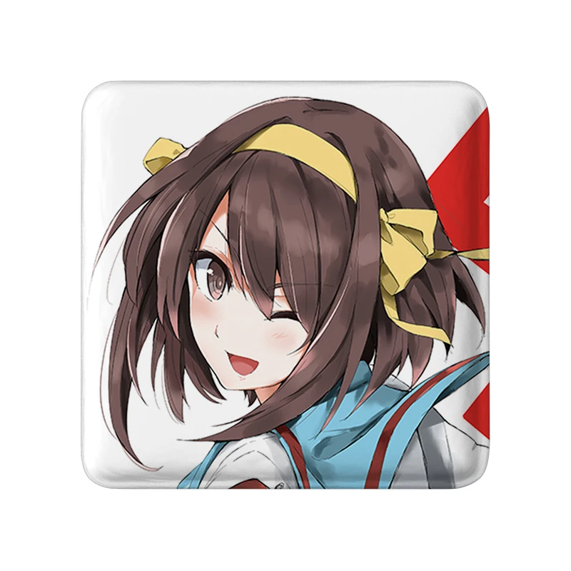مگنت خندالو طرح هاروهی انیمه ناپدید شدن هارومی سوزومیا The Disappearance of Haruhi Suzumiya  مدل مربعی کد 23146
