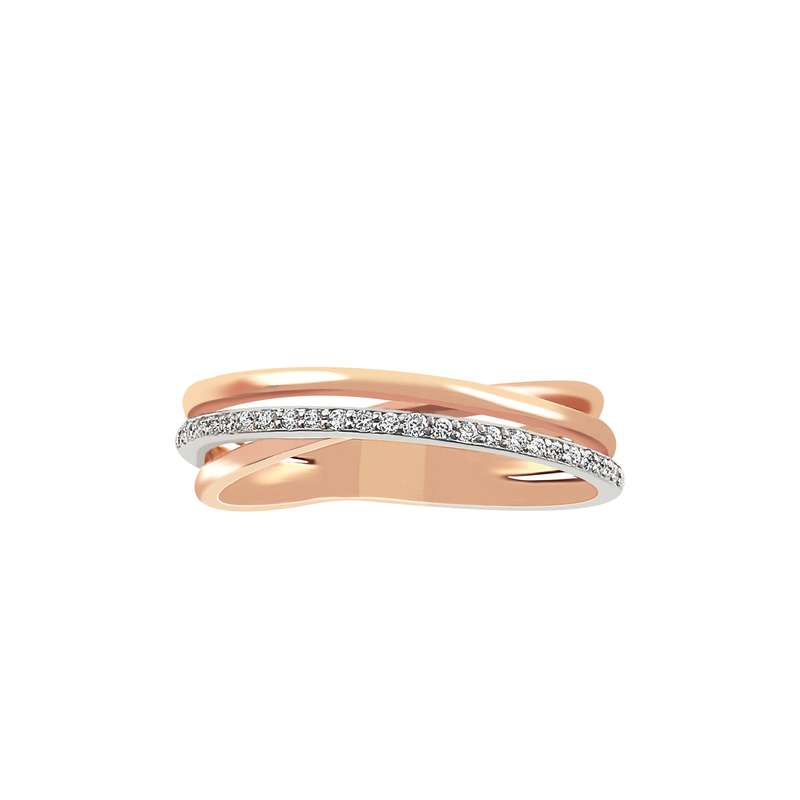 انگشتر طلا 18 عیار زنانه جواهری سروری مدل 11515