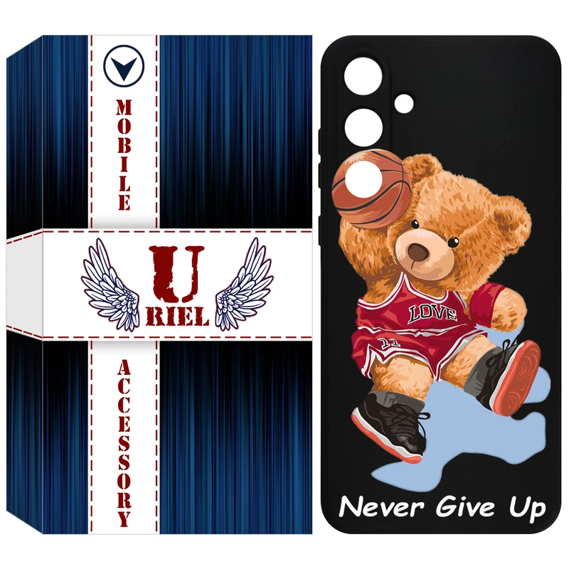 کاور یوریل قاب مدل KSH کد 63 طرح خرس ورزشکار مناسب برای گوشی موبایل سامسونگ Galaxy A55