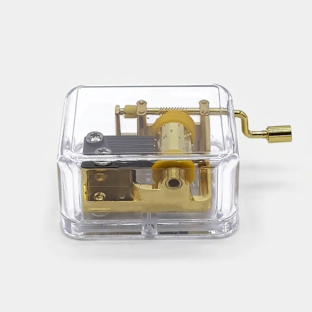 جعبه موزیکال طرح شیشه ای مدل Golden Glass