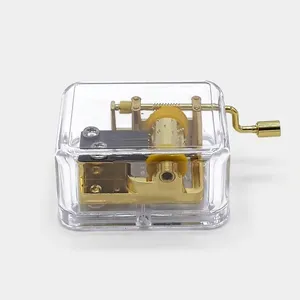 جعبه موزیکال طرح شیشه ای مدل Golden Glass