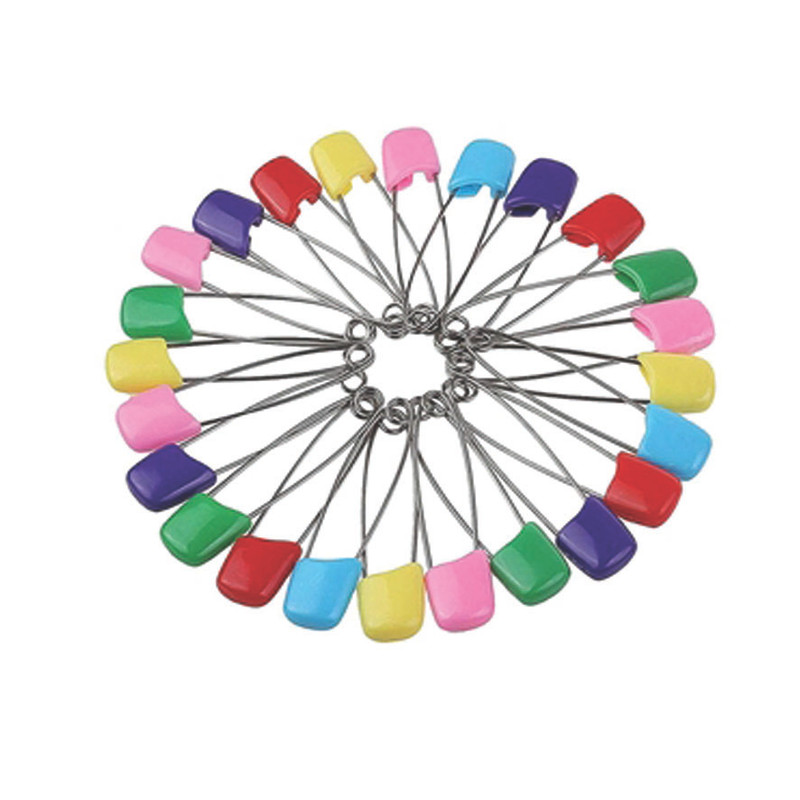 سنجاق قفلی مدل محافظ دار مجموعه 24 عددی