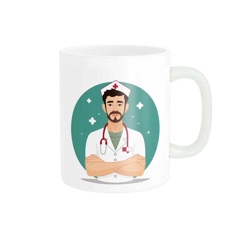 ماگ پادآفرین مدل روز پرستار مبارک کد p1764