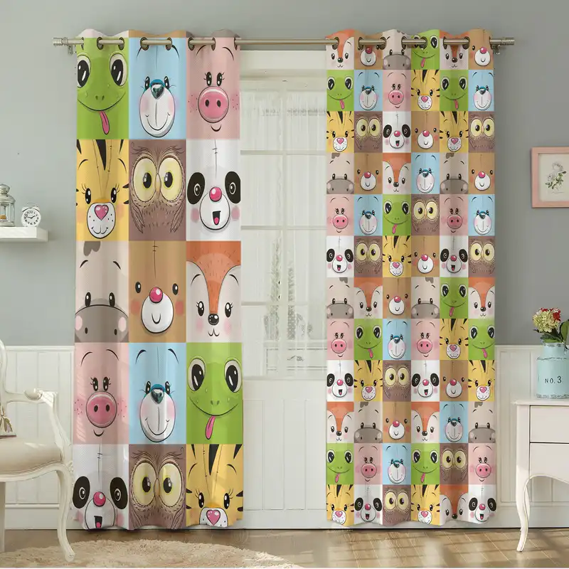 پرده نیروانا طرح کودک مدل مخمل کد 4756 سایز 140×280 سانتی متر