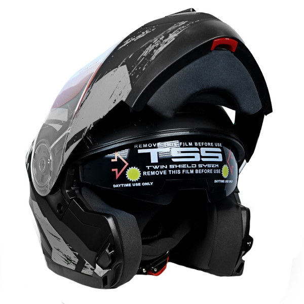 کلاه کاسکت ردلاین مدل فک متحرک عینکدار کد RE_935