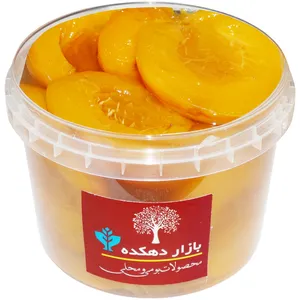 کمپوت هلو خانگی بازار دهکده - 600 گرم