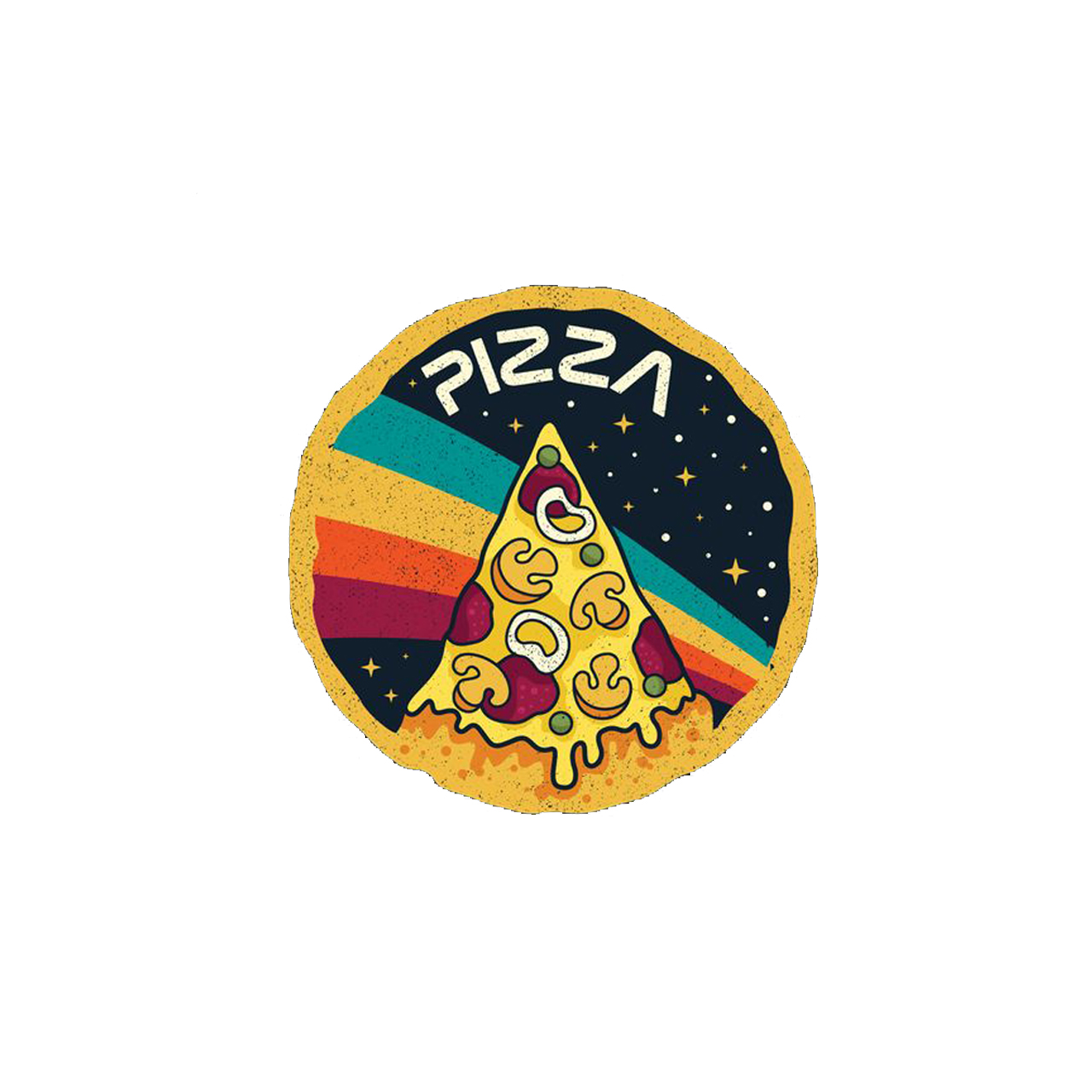 استیکر لپ تاپ لولو طرح پیتزا ناسا کد 163