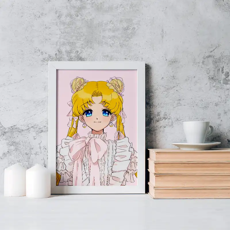 تابلو خندالو مدل اوساگی تسوکینو انیمه سیلور مون Sailor Moon کد 17452