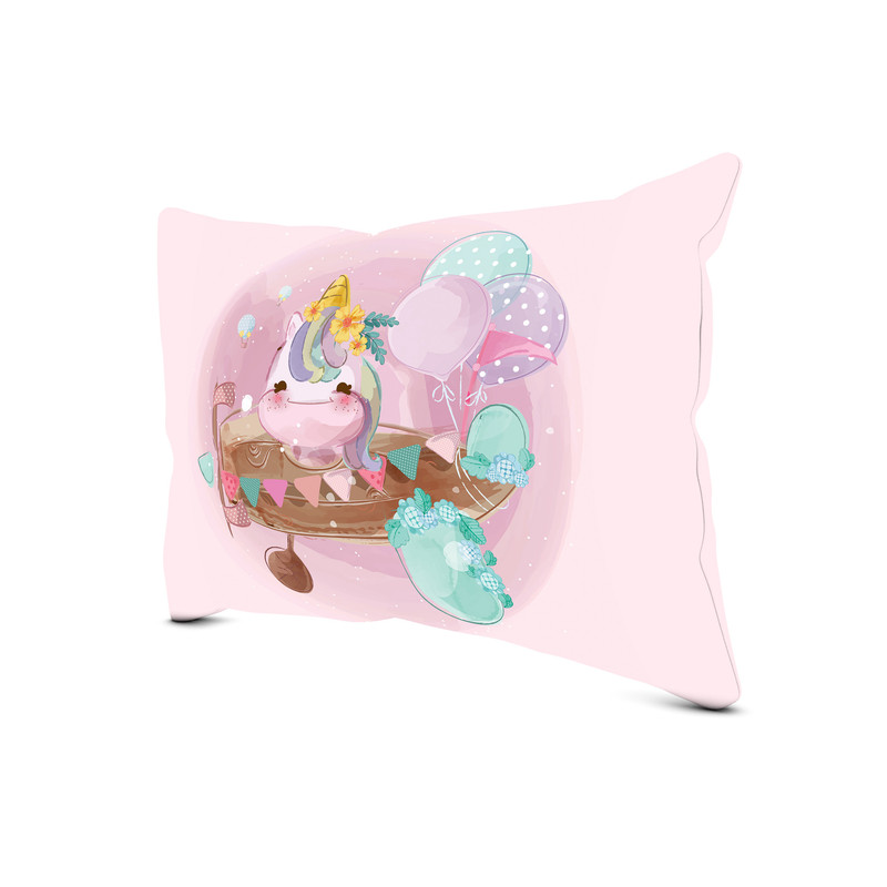 رو بالشی مدل  اسب تک شاخ دو رو کد 1401135