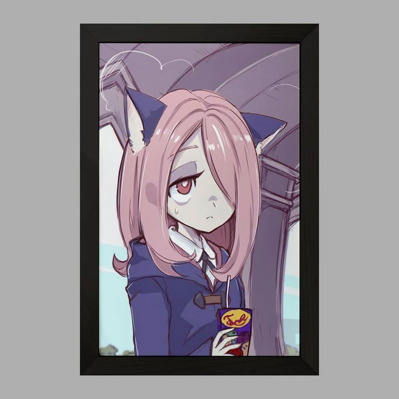 تابلو خندالو مدل سوسی انیمه جادوگران کوچک Little Witch Academia  کد 22857