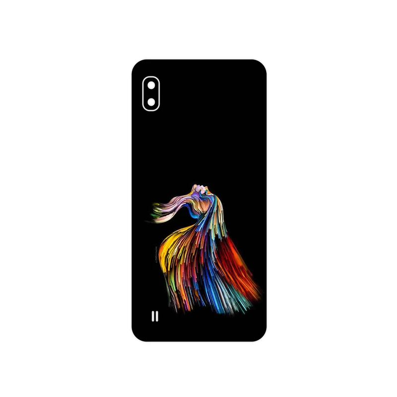 برچسب پوششی ماهوت مدل Rainbow Hair Digital Art مناسب برای گوشی موبایل سامسونگ Galaxy A10