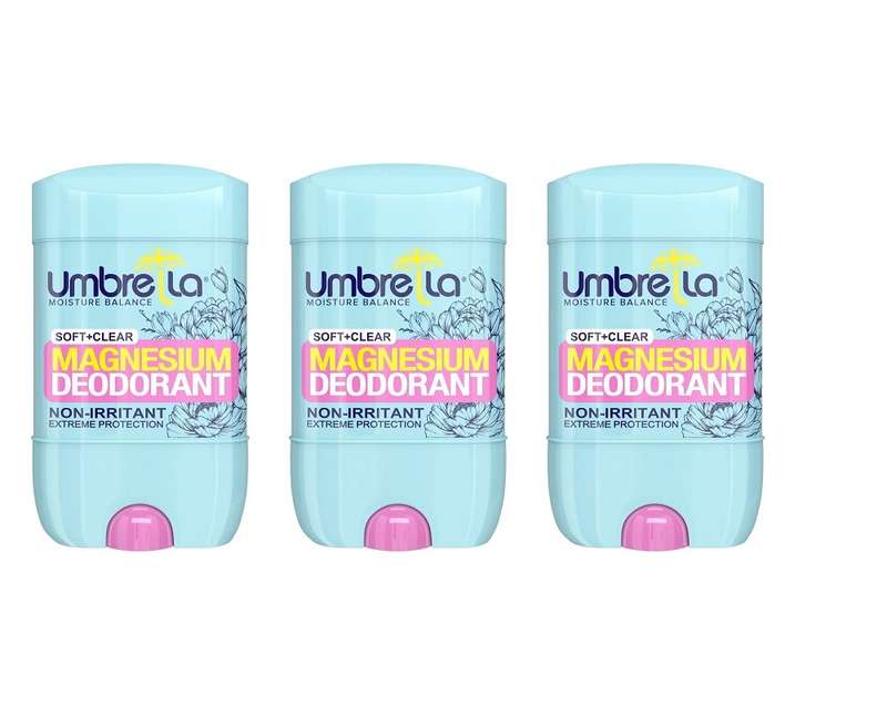 استیک ضد تعریق زنانه آمبرلا مدل soft+clear حجم 75 میلی لیتر مجموعه 3 عددی استیک ضد تعریق زنانه آمبرلا مدل soft+clear حجم 75 میلی لیتر مجموعه 3 عددی