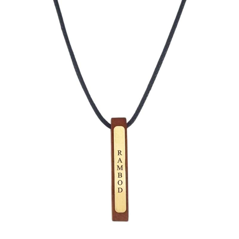 گردنبند طلا 18 عیار مردانه لیردا مدل اسم رامبد 6644 گردنبند طلا 18 عیار مردانه لیردا مدل اسم رامبد 6644