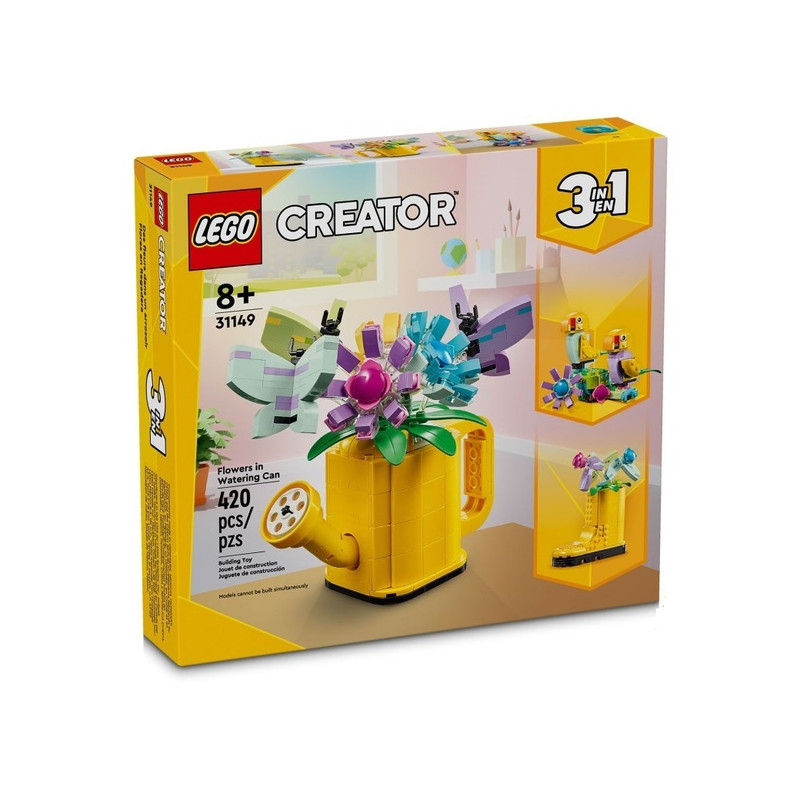 لگو 420 تکه سری Creator مدل Flowers in Watering Can کد 31149