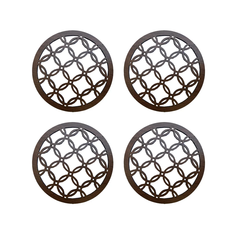 زیر لیوانی مدل G32 مجموعه چهار عددی به همراه استند