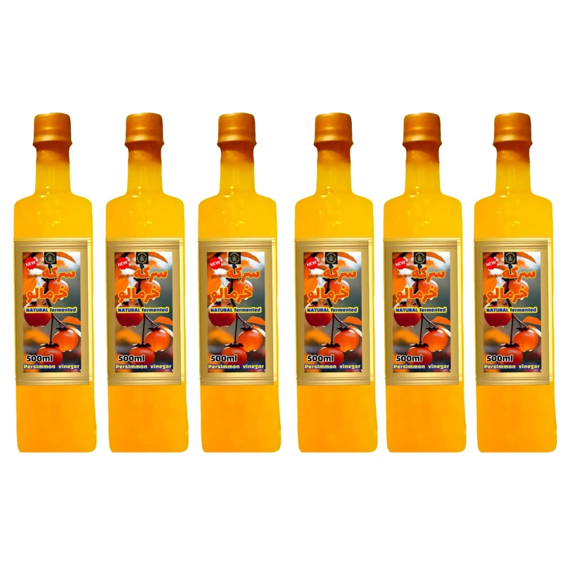 سرکه خرمالو سنتی سرکه سرا - 500 میلی لیتر بسته 6 عددی