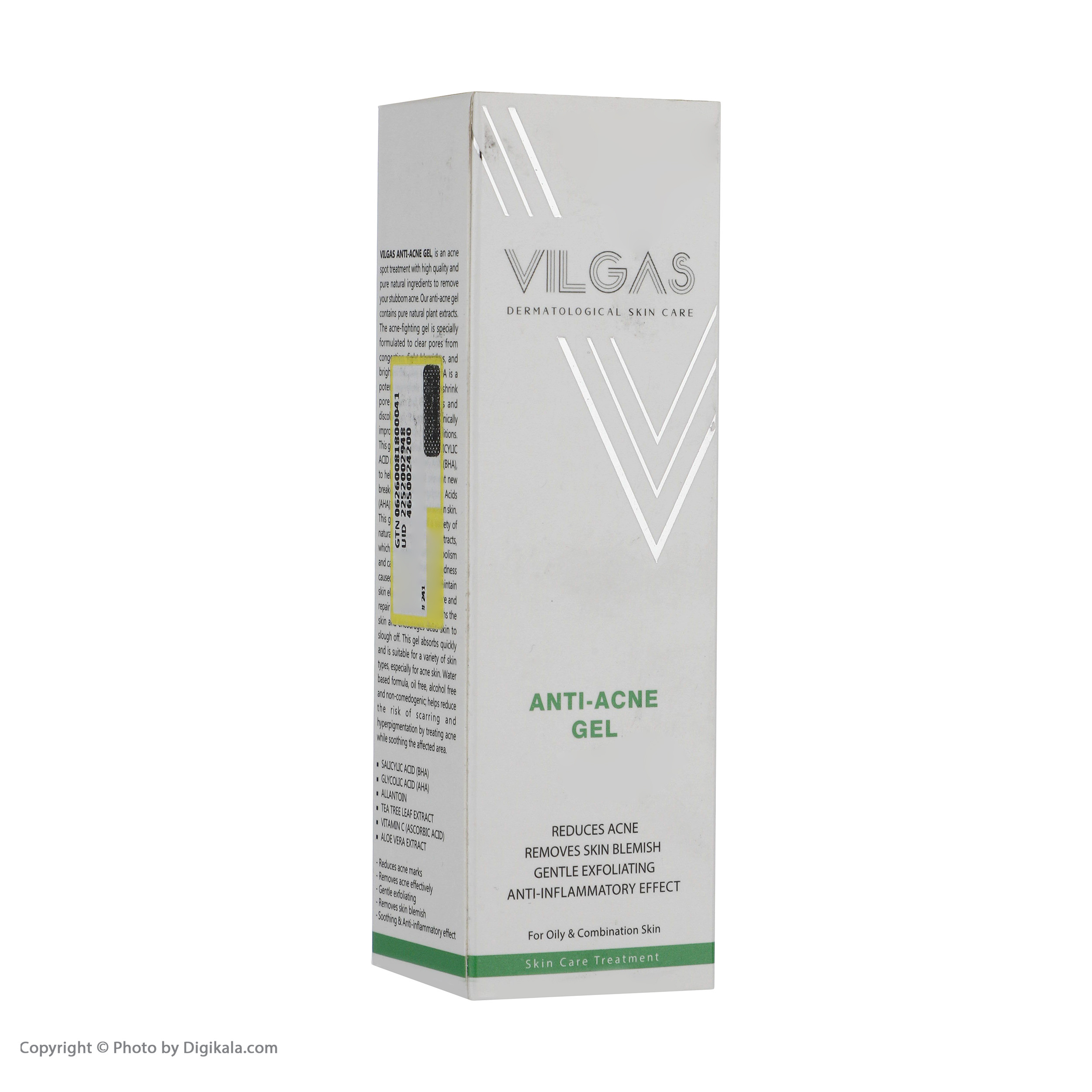 ژل ضد جوش ویلگاس مدل EXFOLIATING حجم 30 میلی لیتر