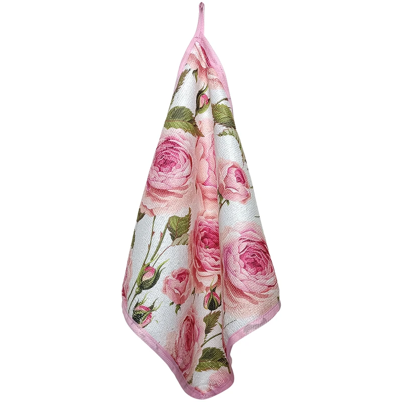 دستمال نظافت خودرو بی تی مدل رز لوکس کد 30x30 بسته 4 عددی