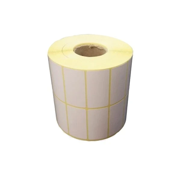 برچسب پرینتر لیبل زن بردار مدل دو ردیفه سایز 25x50 بسته 4000 عددی