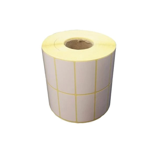 برچسب پرینتر لیبل زن بردار مدل دو ردیفه سایز 25x50 بسته 4000 عددی