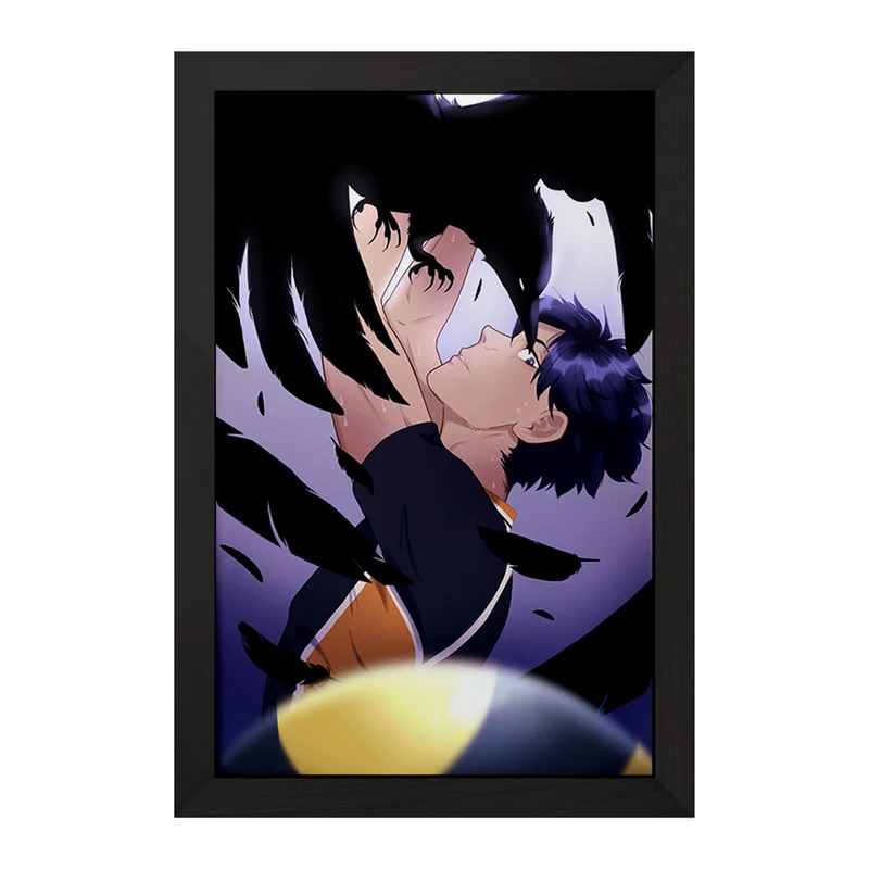 تابلو خندالو مدل انیمه آبشار سرنوشت هایکیو کاگیاما کد F1604