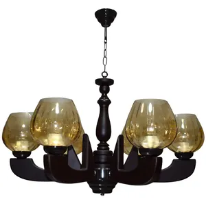  لوستر شش شعله چشمه نور کد G709/6-BR