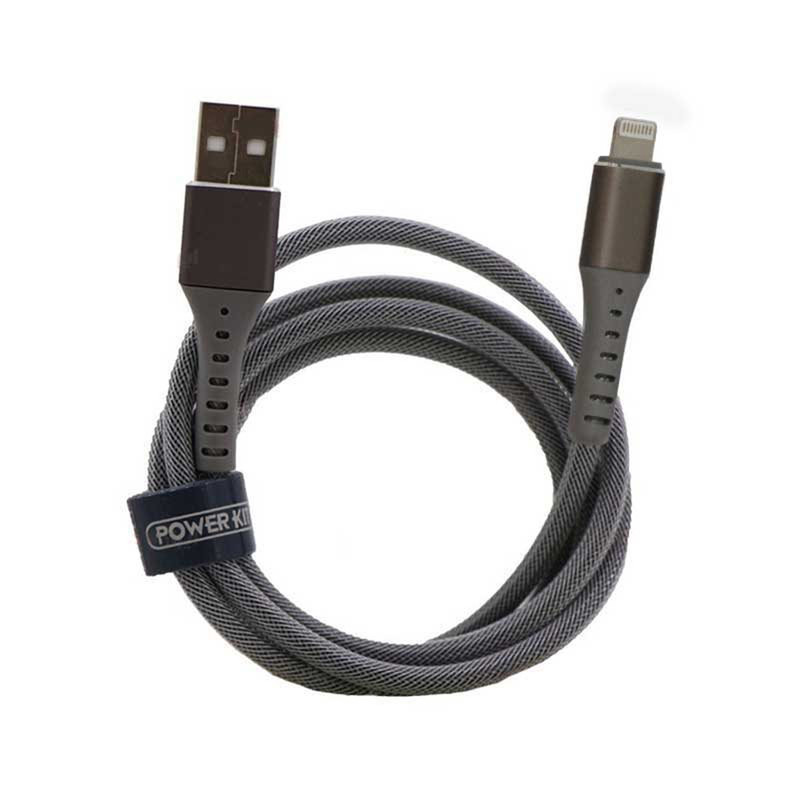 کابل تبدیل USB به لایتنینگ پاورکیت مدل pk.lg50 طول 1 متر