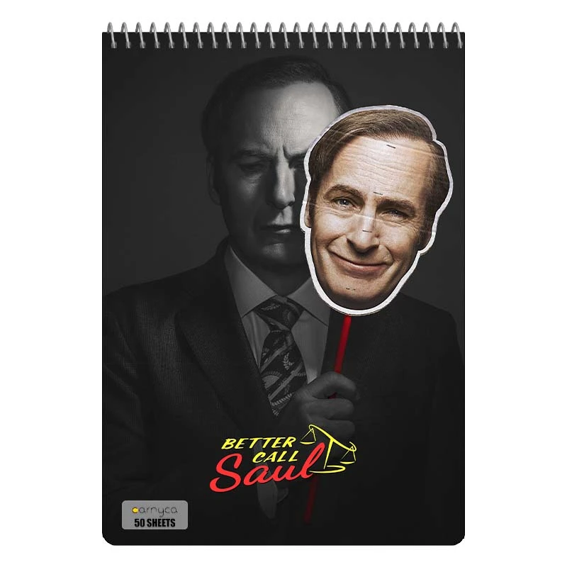 دفتر نقاشی 50 برگ سیمی کارنیکا طرح بهتره با سول تماس بگیری Better Call Saul کد 99332