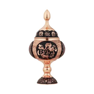 شکلات خوری مسی مدل الماس تراش چند وجهی کد 25