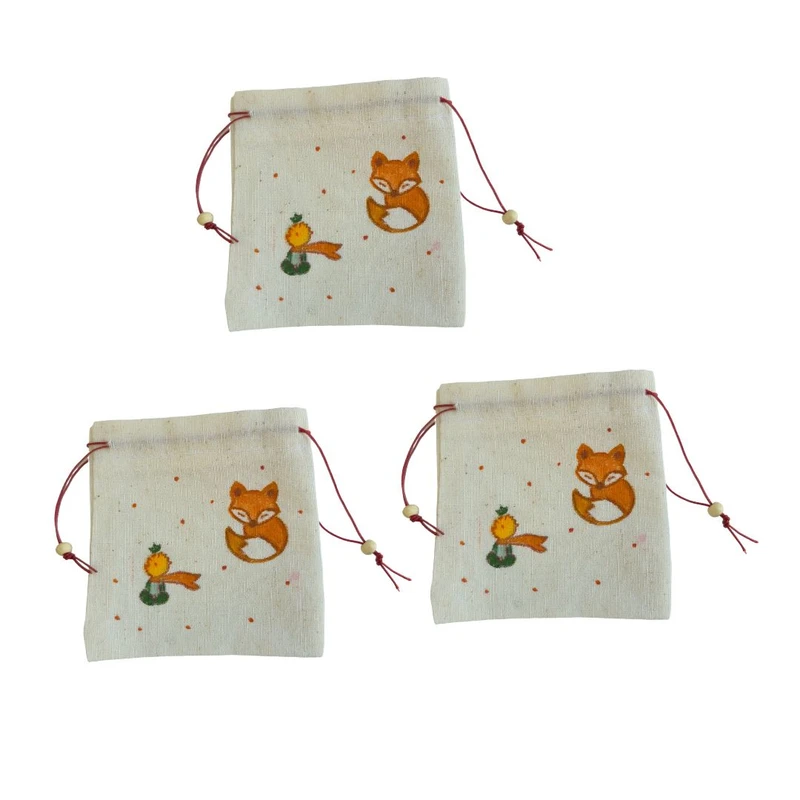 کیسه هدیه مدل نقاشی شازده کوچولو مجموعه 3 عددی