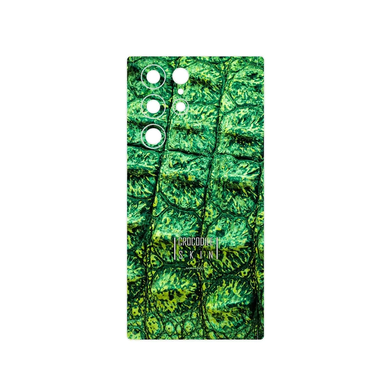 برچسب پوششی ماهوت مدل Crocodile Skin مناسب برای گوشی موبایل سامسونگ Galaxy S22 Ultra 5G