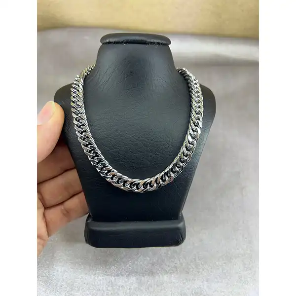 گردنبند مدل اسپرت زنجیری بافت کد 608096