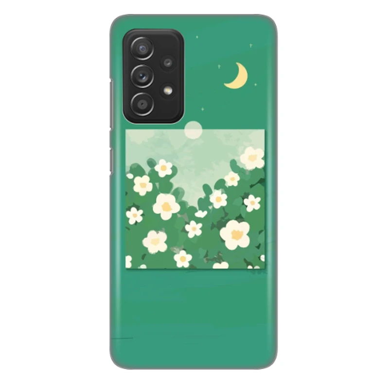 کاور طرح ماه و گل کد DIMO-028 مناسب برای گوشی موبایل سامسونگ Galaxy A72s / Galaxy A72